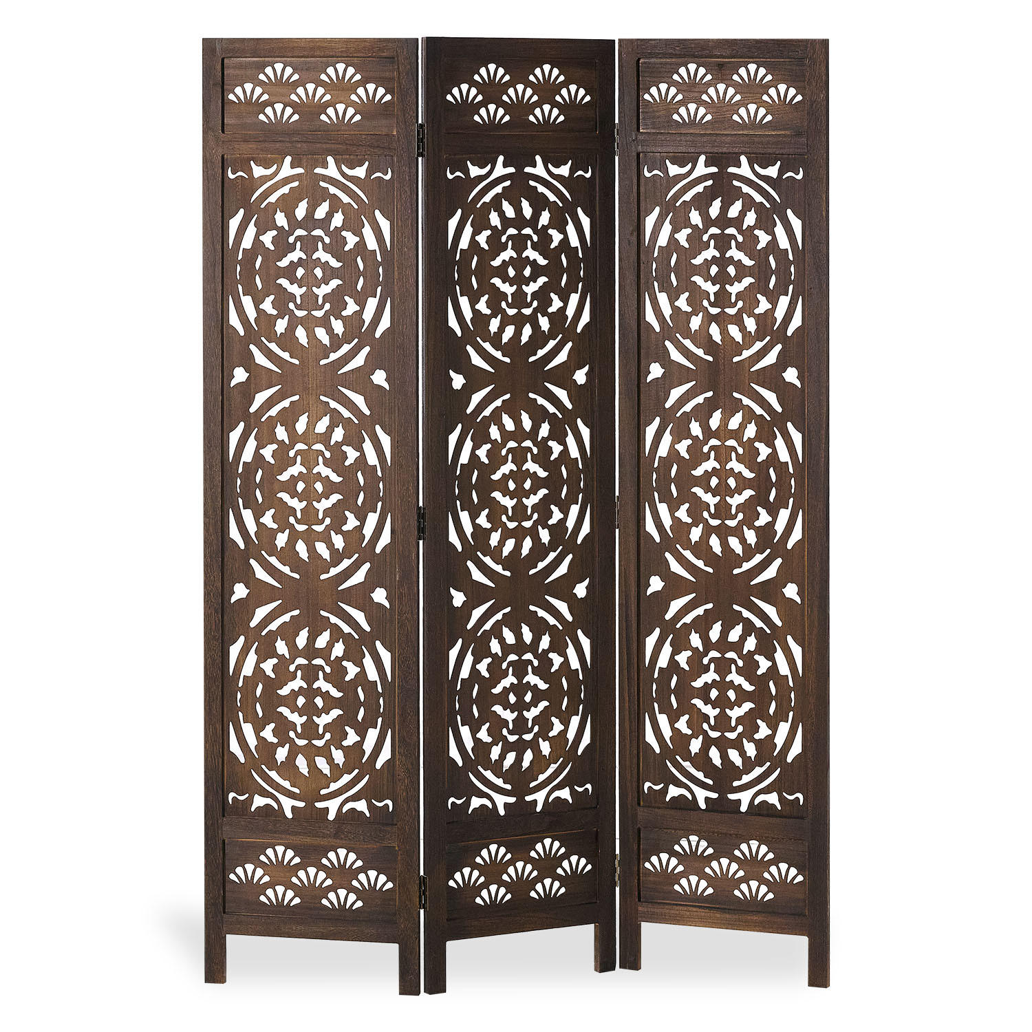 Homestyle4u Paravent Braun 120x170x2 cm
