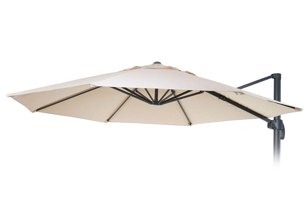 ERSATZ-BEZUG 8 STREBEN I RUND Cremeweiß - Weiß, Textil (300/300cm) - MCW