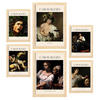 POSTER Set Mit 6 Caravaggio Sammlung A3 & A4 Rahmen Aus Hellem Holz - Beige, Papier (29/3cm) - Nacnic