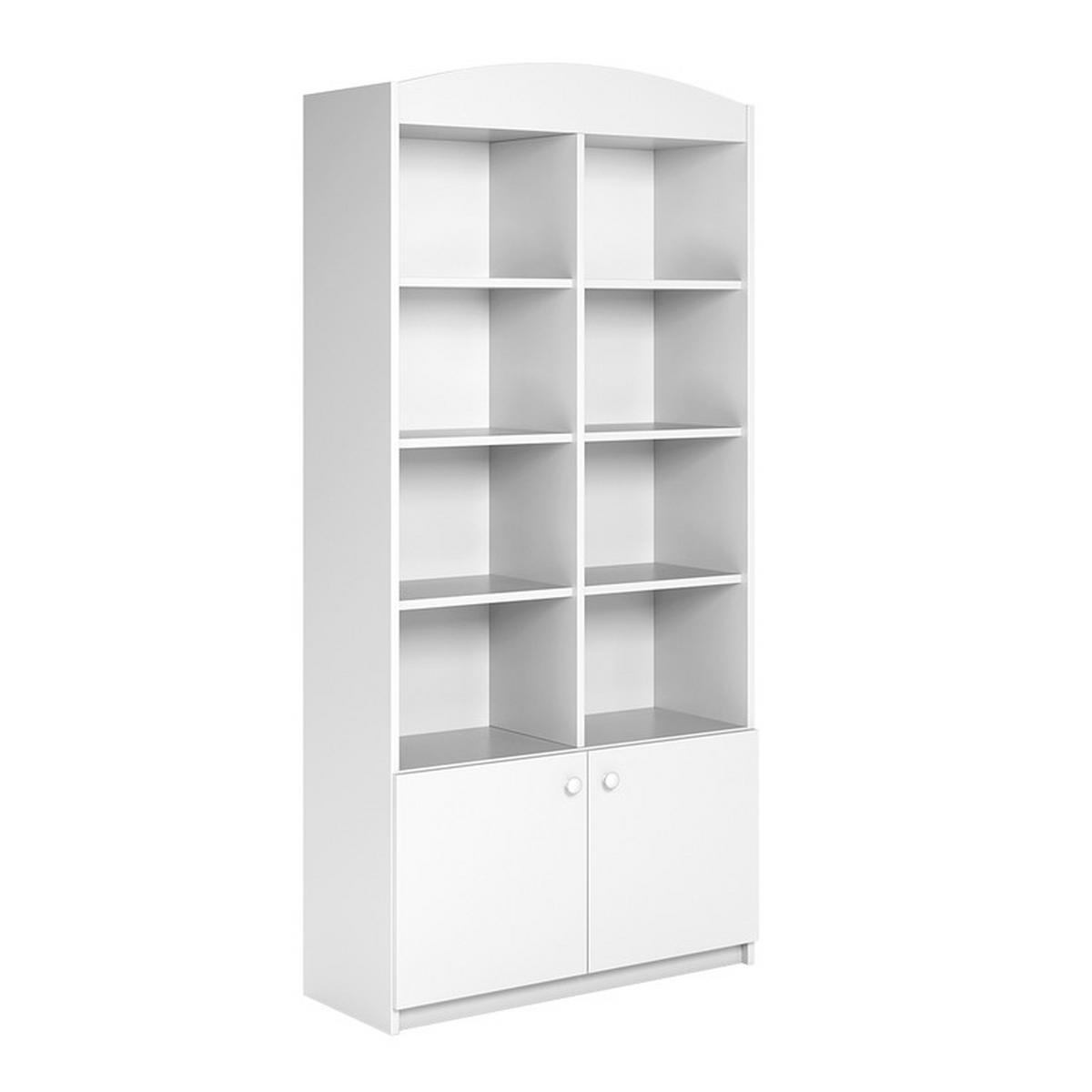 BÜCHERREGAL Weiß - Weiß, Holzwerkstoff (90/187/34cm) - Petits-meubles