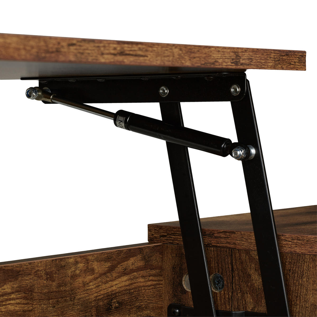 COUCHTISCH - Braun, Holzwerkstoff/Metall (40/108/45cm) - Relaxdays