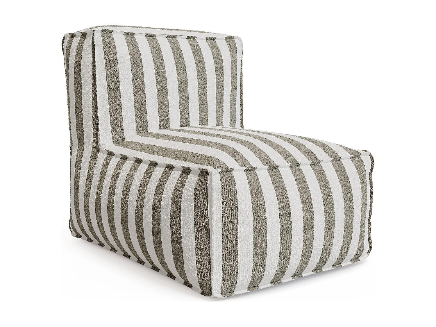 GARTENSESSEL - 1 -Sitzer - Olefin - beige, weiß - NOUMARA - Beige, Textil (95/80/70cm) - Vente-Unique