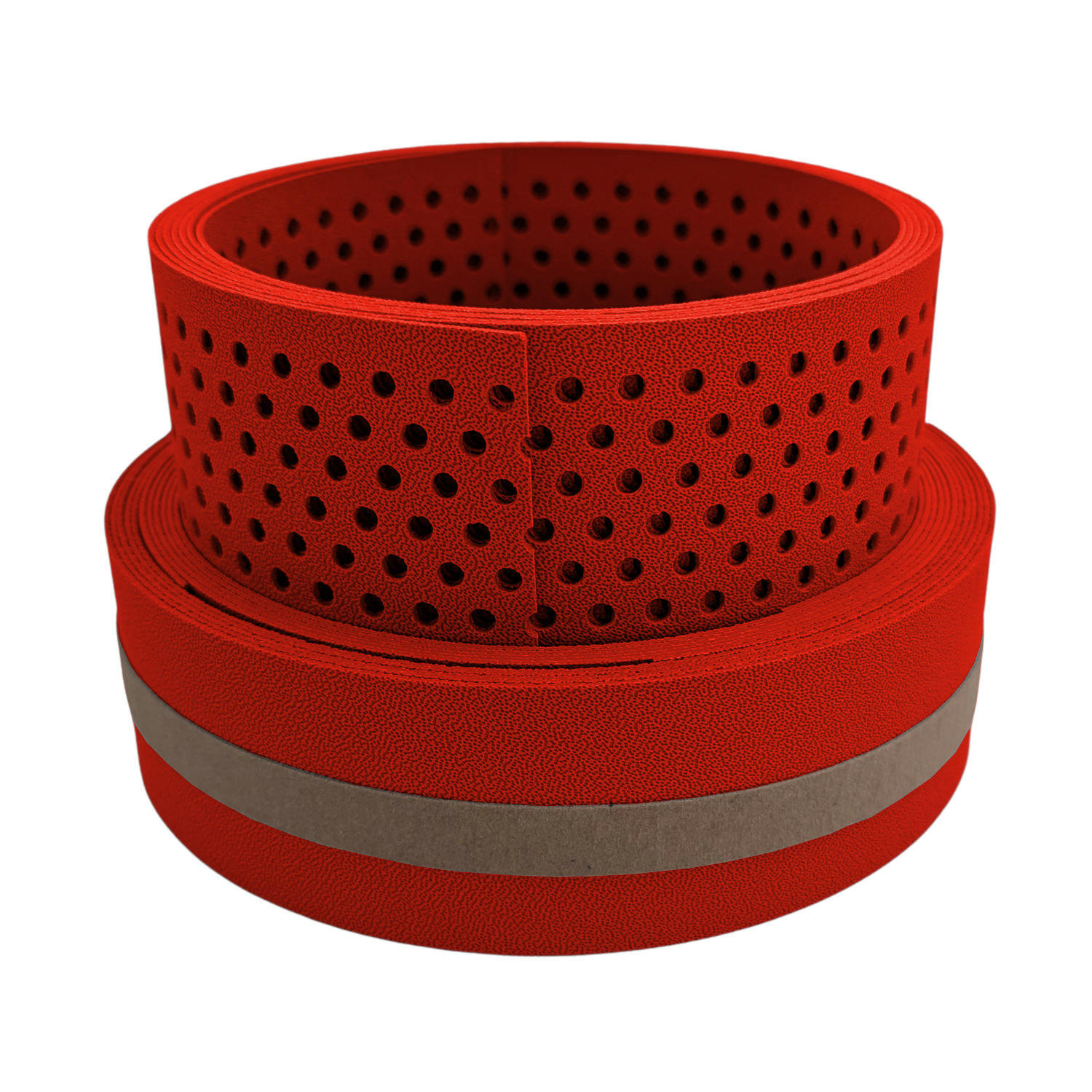 SICHTSCHUTZSTREIFEN Premium Akzentstreifen Set DUO Rot 2,55m - Rot, Kunststoff (255/19cm) - ZAUN|ZU
