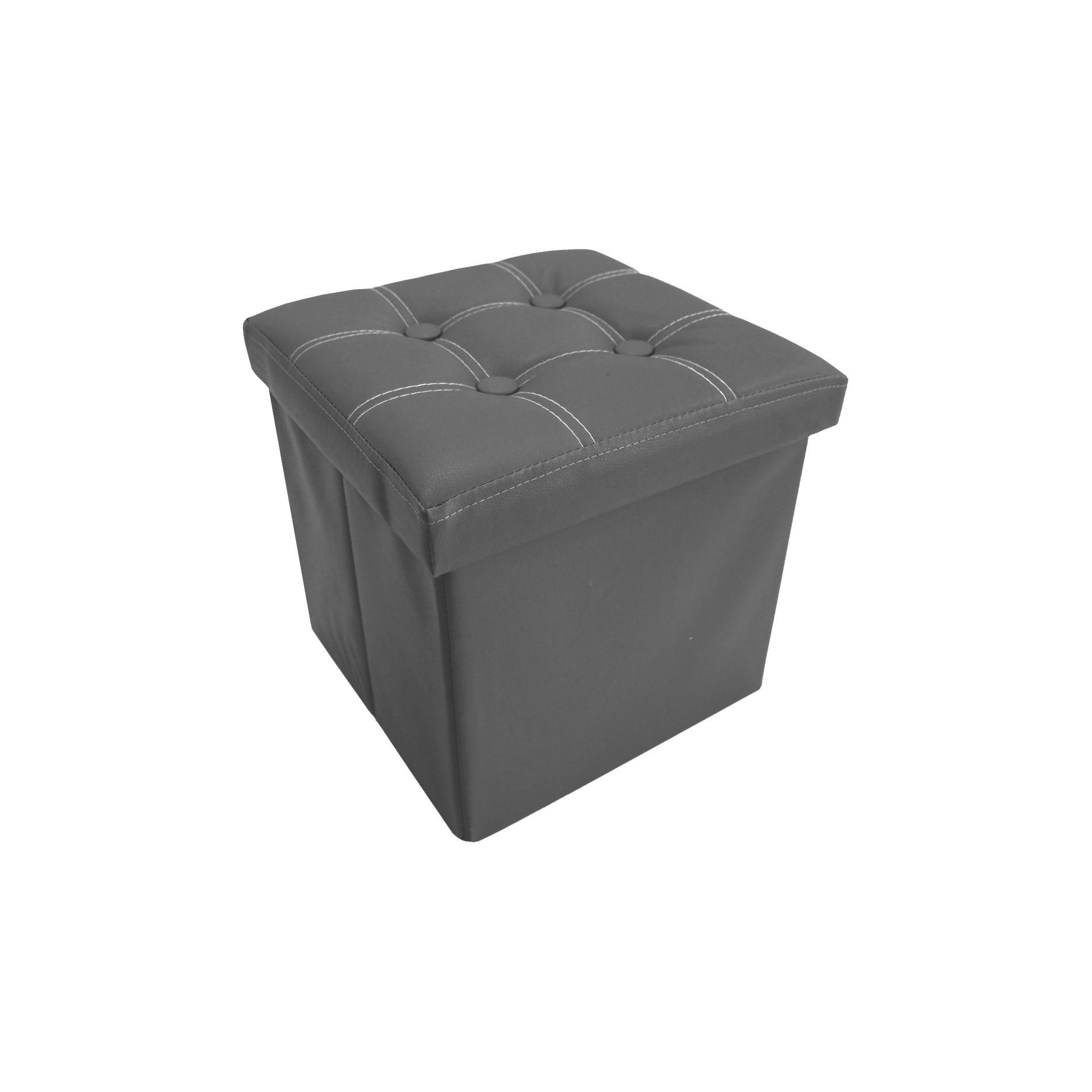 Mobili Rebecca Fusshocker Grau 30x30x30 cm