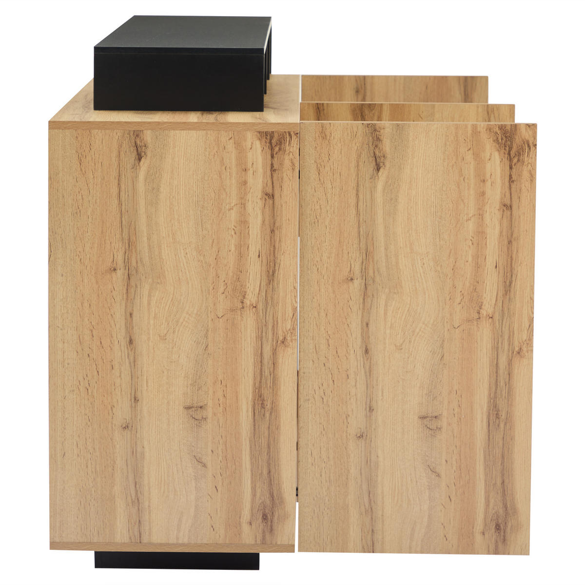 SIDEBOARD LED Holz MDF Bluetooth Modern Esszimmer Stauraum - Naturfarben, Holzwerkstoff (44/93.5/140cm) - FLIEKS
