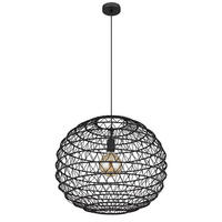 LED HÄNGELEUCHTE Metall Schwarz - Schwarz, Metall (59/59/120cm) - Globo Lighting