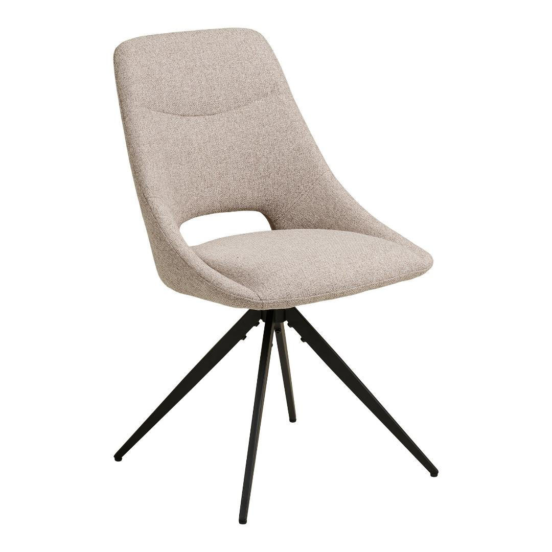 ESSZIMMERSTUHL, Beta, Sandfarben, Stoff, 58 x 52 x 88 cm - Sandfarben, Textil/Metall (58/88/52cm) - ebuy24