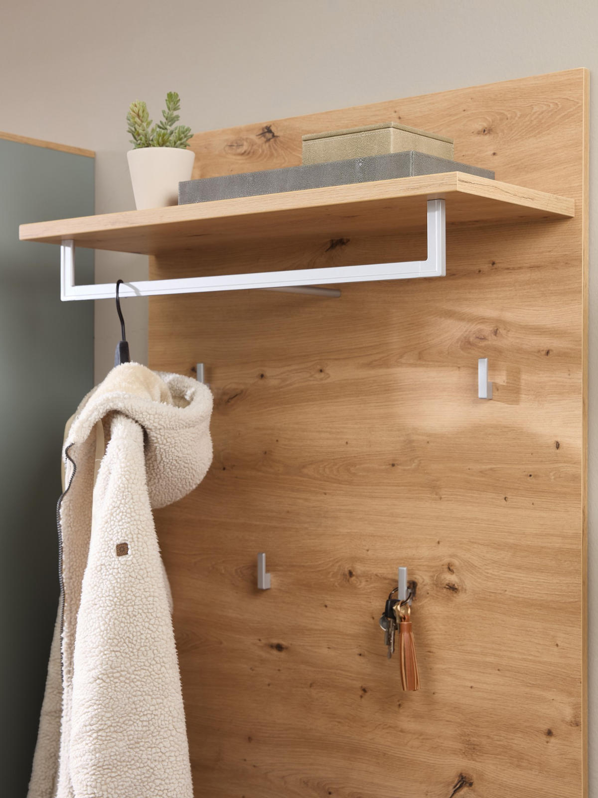 GARDEROBE 264/202/38 cm - Salbeigrün, Holz (264/202/38cm) - moebel dich auf