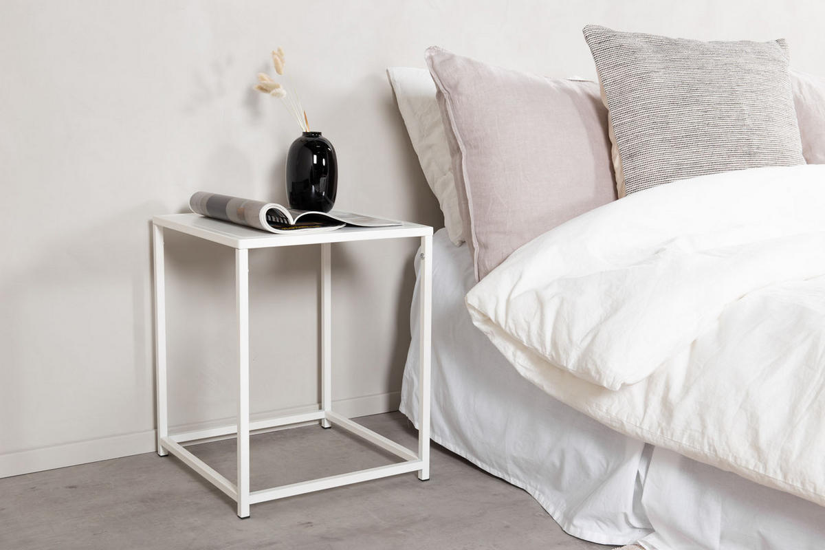 COUCHTISCH 38x37 cm weiß - Weiß, Holzwerkstoff (37/38/46cm) - ebuy24