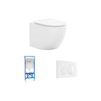 HÄNGE WC - 36 cm x 53.5 cm - keramik - weiß Javoine - Weiß, Keramik (36/36/53.5cm) - Vente-Unique