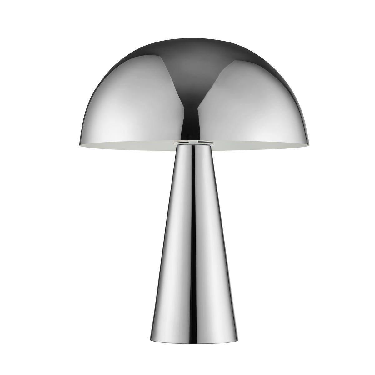TISCHLEUCHTE Sigrun Chromfarben 25/25/33 cm - Chromfarben, Metall (25/25/33cm) - Brilliant