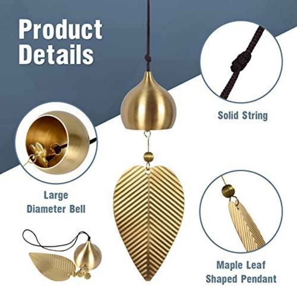 WINDSPIEL Kupfer 35 cm - Bronzefarben, Metall (35/5.5/4.5cm)