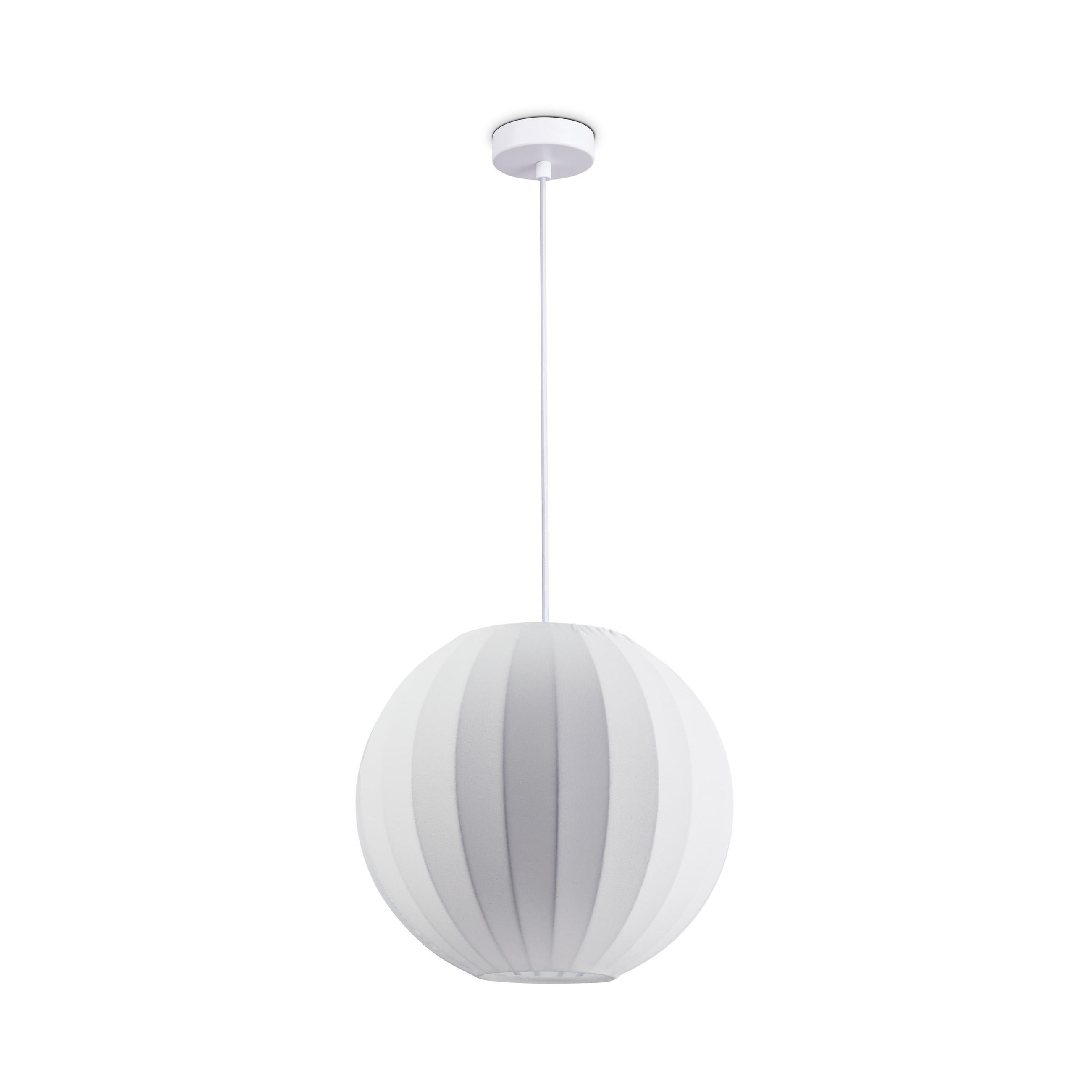 PENDELLEUCHTE Hugo Pd1 Kallisto - Weiß, Metall (30/30/30cm) - Paco Home