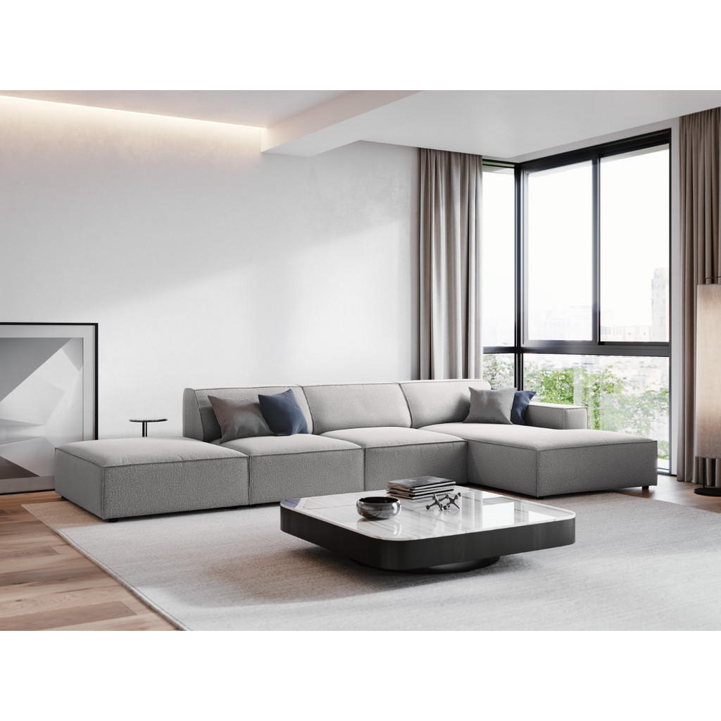 Thumbnail - Micadoni Ecksofa, Hellgrau, Textil, 5-Sitzer, L-Form, 341x166 cm, Hergestellt in Europa, Wohnzimmer, Sofas & Couches, Wo...