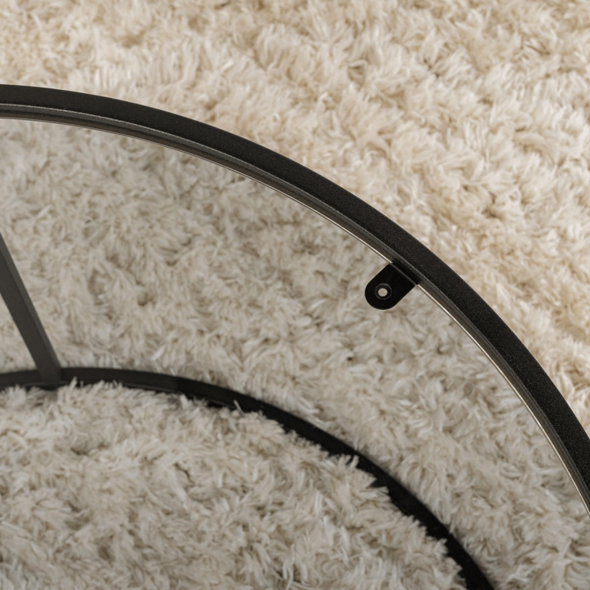 COUCHTISCH mit Glasplatte 80/80/43 cm - Schwarz, Metall (80/80/43cm) - Calicosy