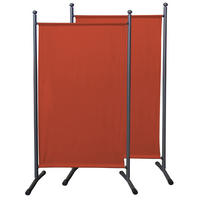 PARAVENT 2 Stück 1-tlg. 180x78 cm Rotorange - Terracotta, Metall (80/180cm) - QUICK STAR