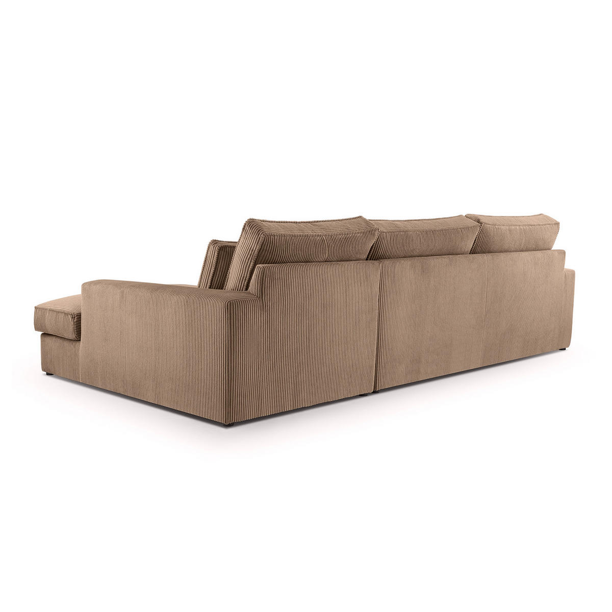 ECKSOFA 4 Sitzer Medan Mini, Braun - Braun, Textil (276/176cm) - Fedve
