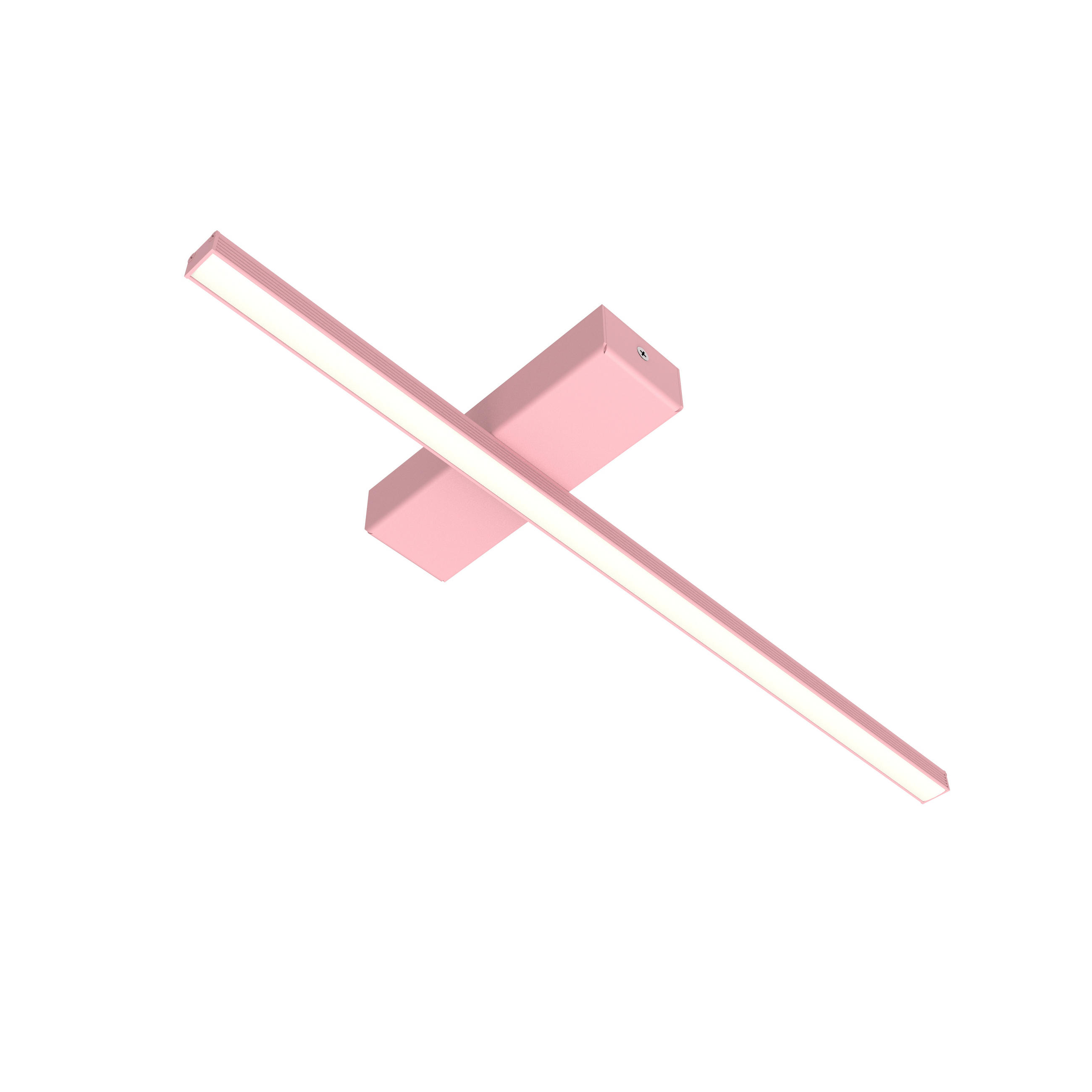 LED-DECKENLEUCHTE Splint L50 - Pink, Metall (2/50/2cm) - Lumicom