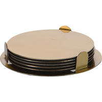 TISCHSET aus Metall Basic Gold 11/2.5/11.5 cm - Goldfarben, Metall (11/2.5/11.5cm) - Excellent Houseware