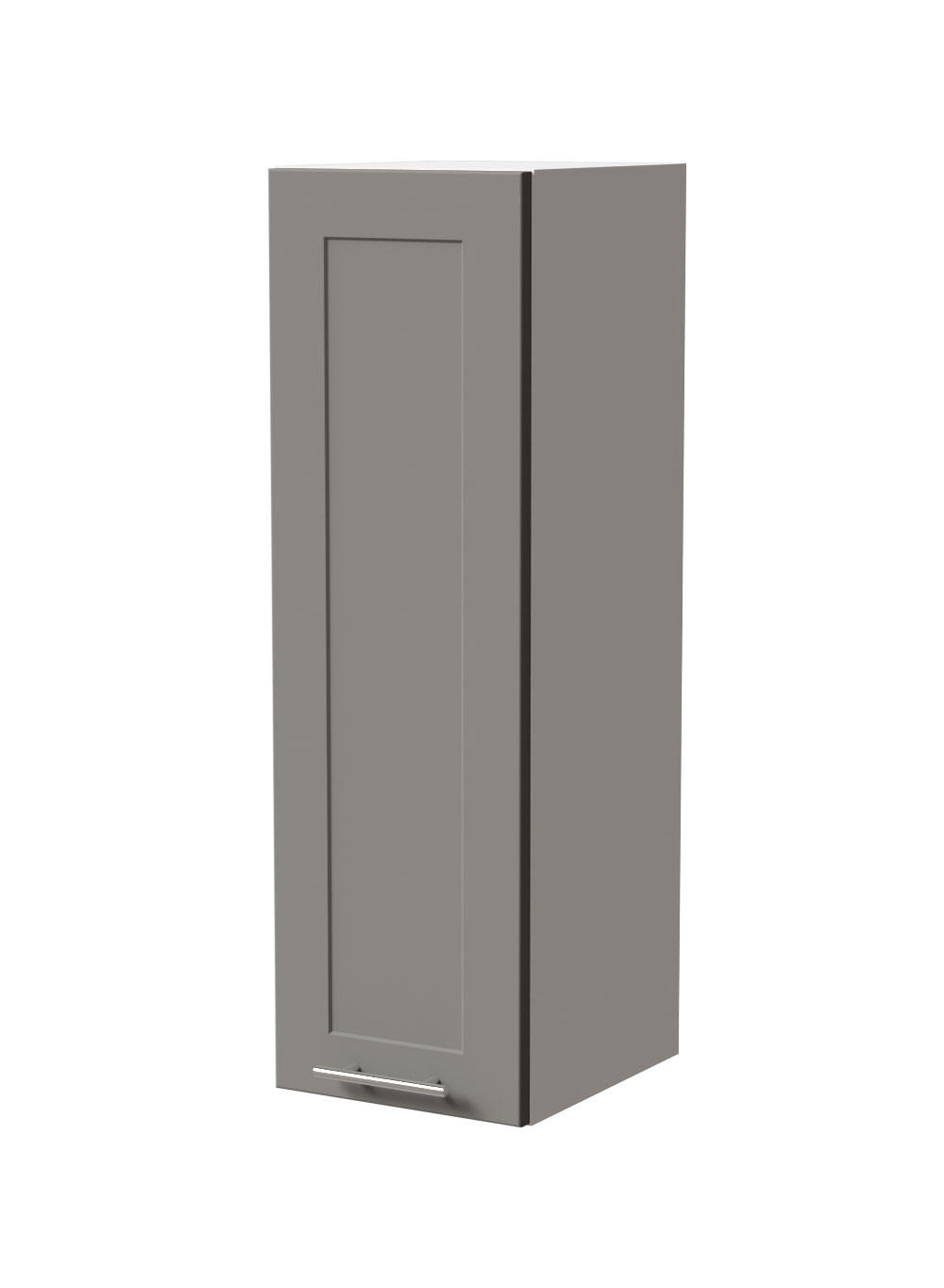 HÄNGESCHRANK Oslo W4/30 Weiß / Dust Grey Matt 30 / 32,5 / 96cm - Weiß/Grau, Holz/Holzwerkstoff (30/96/32.5cm) - Feldmann-Wohnen