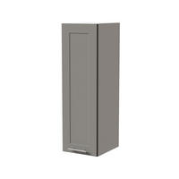 HÄNGESCHRANK Oslo W4/30 Weiß / Dust Grey Matt 30 / 32,5 / 96cm - Weiß/Grau, Holz/Holzwerkstoff (30/96/32.5cm) - Feldmann-Wohnen