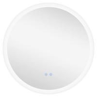BADEZIMMERSPIEGEL DE-15127 mit 3 LED-Farben und dimmbarer Helligkeit Grau - Silberfarben, Glas (60/3/60cm) - ComfortXL