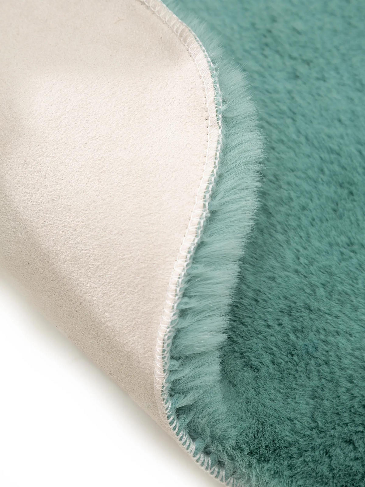 KUNSTFELL-TEPPICH Dave Blau 60x90 cm - Blau, Textil (60/90cm) - benuta Nest