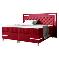 BOXBETT Tenosi 5 LED - Rot, Holz (160/200cm) - MIRJAN24