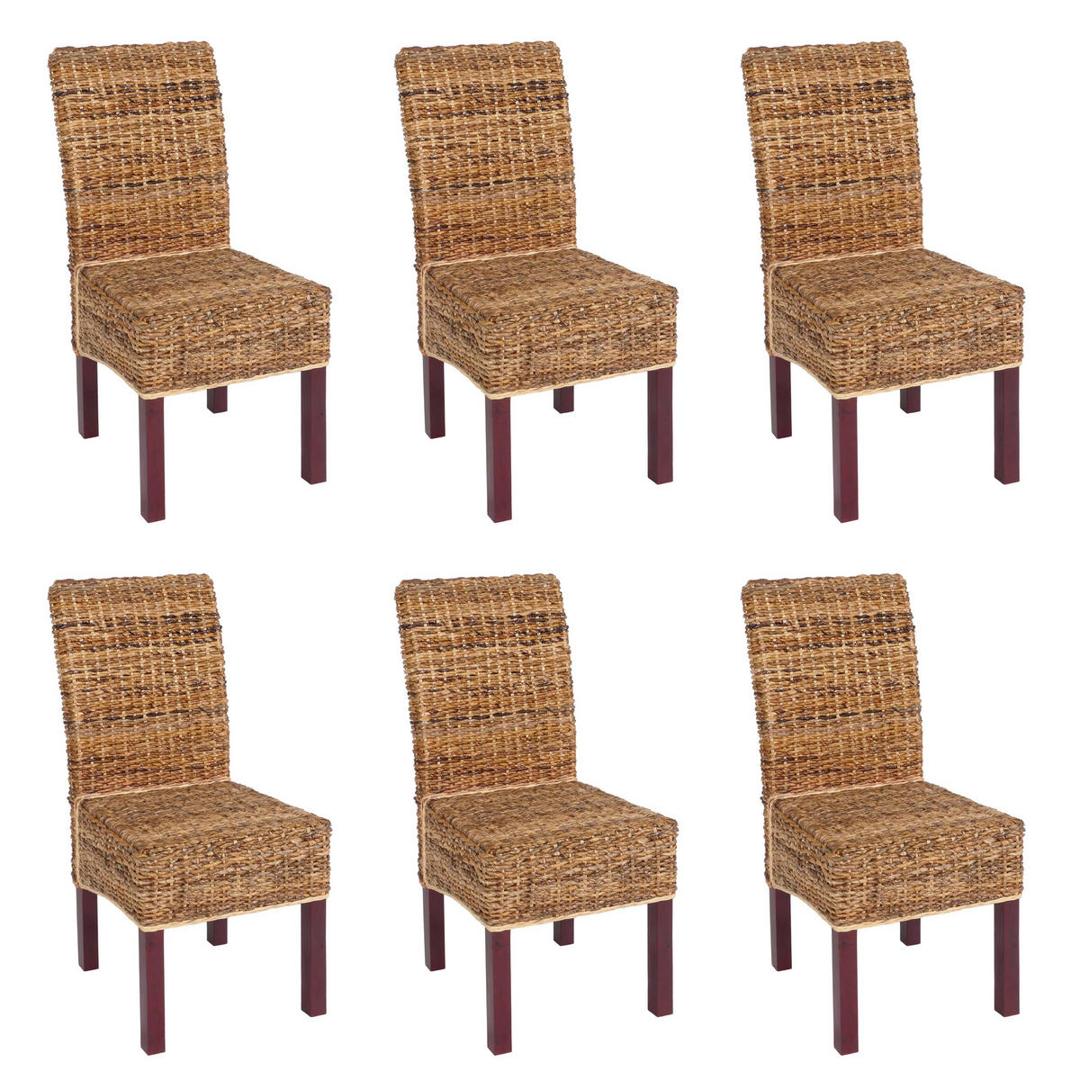 ESSZIMMERSTUHL Braun 6er-Set - Braun, Holz (46/96/41cm) - MCW