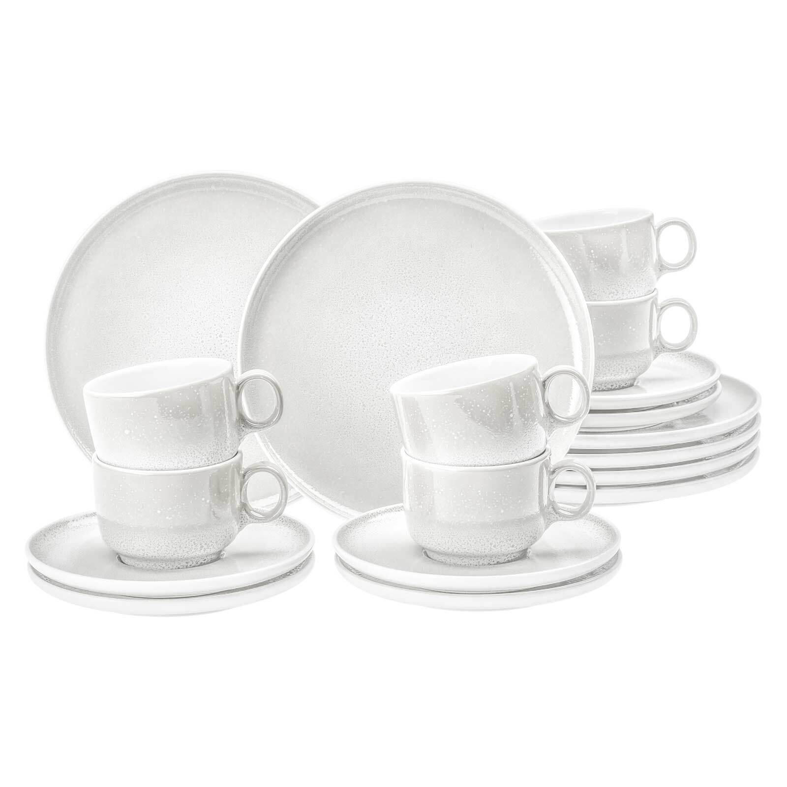 KAFFEESERVICE Sento Home Aura white 18er Set - Weiß, Keramik (24/18.1/43cm) - Seltmann Weiden