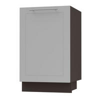 KÜCHENUNTERSCHRANK Kvantum D1D/50 Dust Grey Matt / Lava Matt 50 / 50 / 82cm - Dunkelgrau/Grau, Holz/Holzwerkstoff (50/82/50cm) - Feldmann-Wohnen