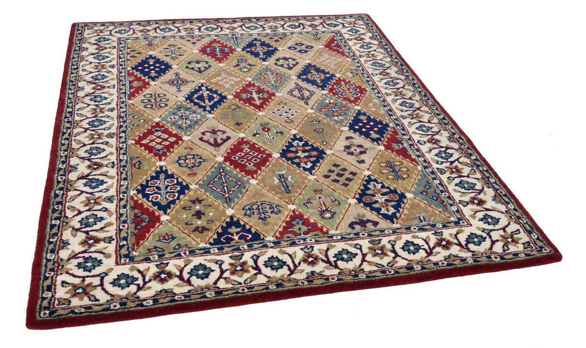 HANDTUFTTEPPICH Royal Ziegler 60x90 cm - Rot, Textil (60/90cm) - THEKO