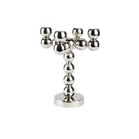 KERZENSTÄNDER Bubbles Four Silber - Silberfarben, Metall (20/25.5/20cm) - Zuiver