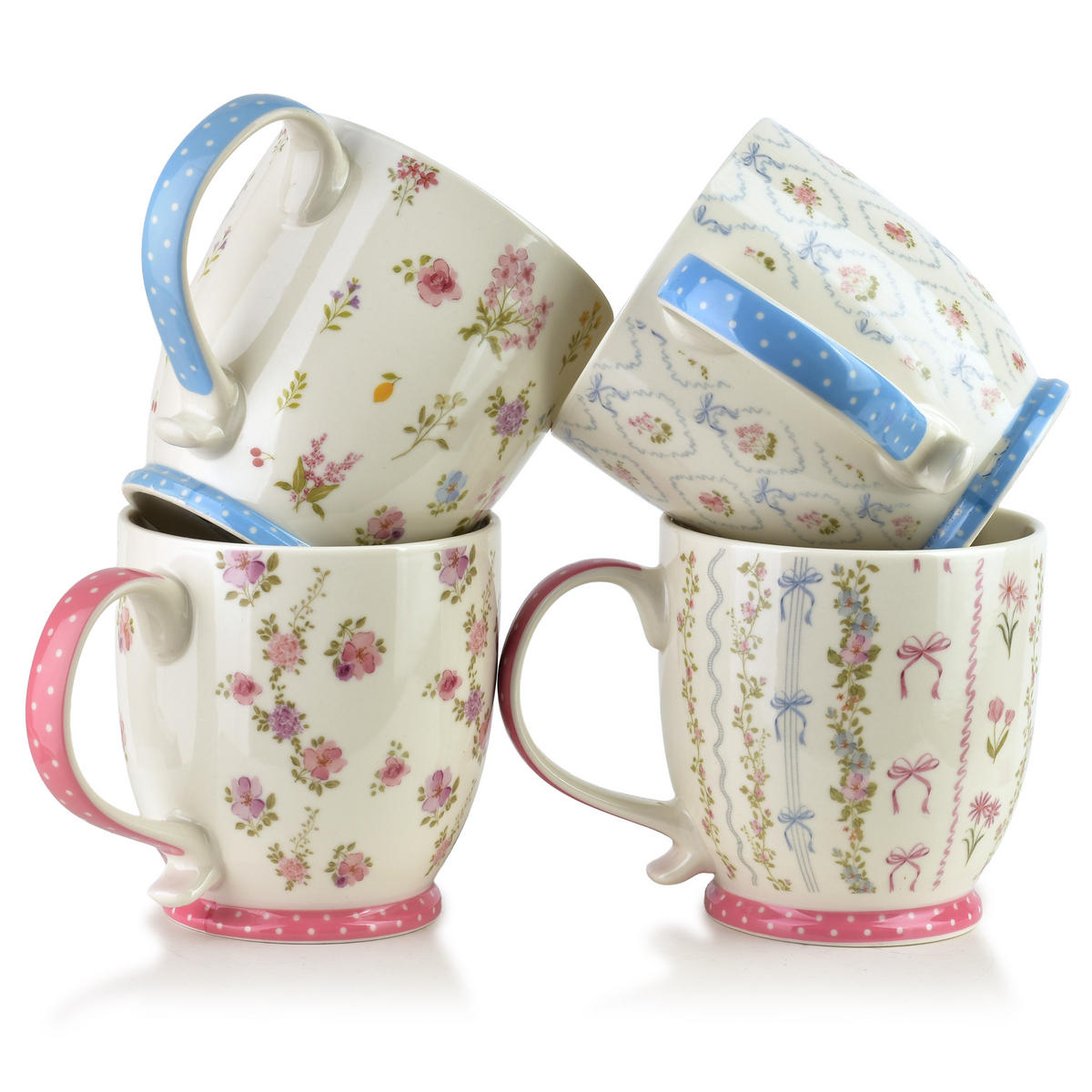 HRNEK Sassy, 10 x 14,5 x 10,5 cm, porcelán - modrá, keramika (0.51L) - Mondex