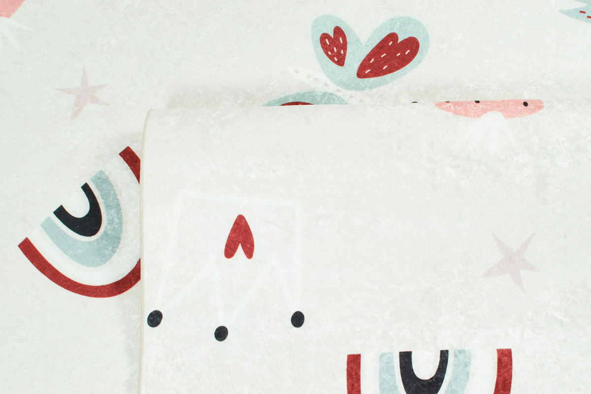 KINDERTEPPICH mit mehrfarbigem Muster Happy 80x150 cm - Pink, Textil (80/150cm) - Nazar Rugs