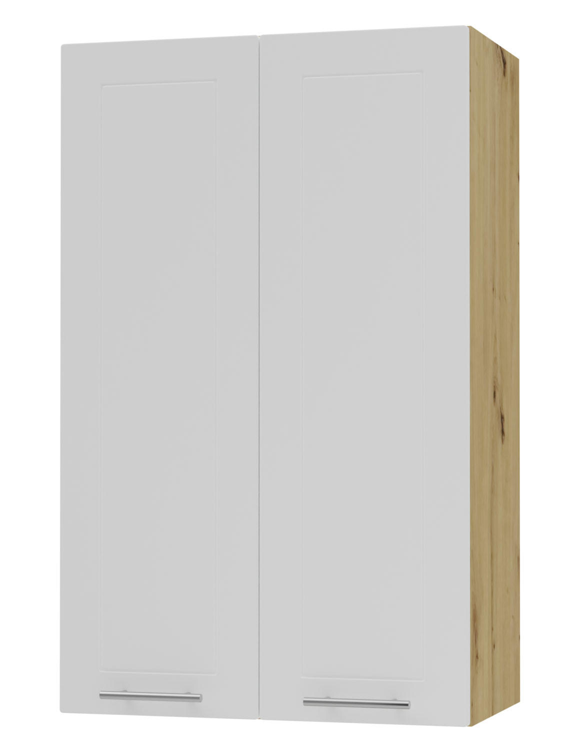 KÜCHENHÄNGESCHRANK Kvantum W4/60 Weiß Matt / Eiche Artisan Matt 60 / 32,5 / 96cm - Eiche Artisan/Weiß, Holz/Holzwerkstoff (60/96/32.5cm) - Feldmann-Wohnen