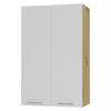 KÜCHENHÄNGESCHRANK Kvantum W4/60 Weiß Matt / Eiche Artisan Matt 60 / 32,5 / 96cm - Eiche Artisan/Weiß, Holz/Holzwerkstoff (60/96/32.5cm) - Feldmann-Wohnen