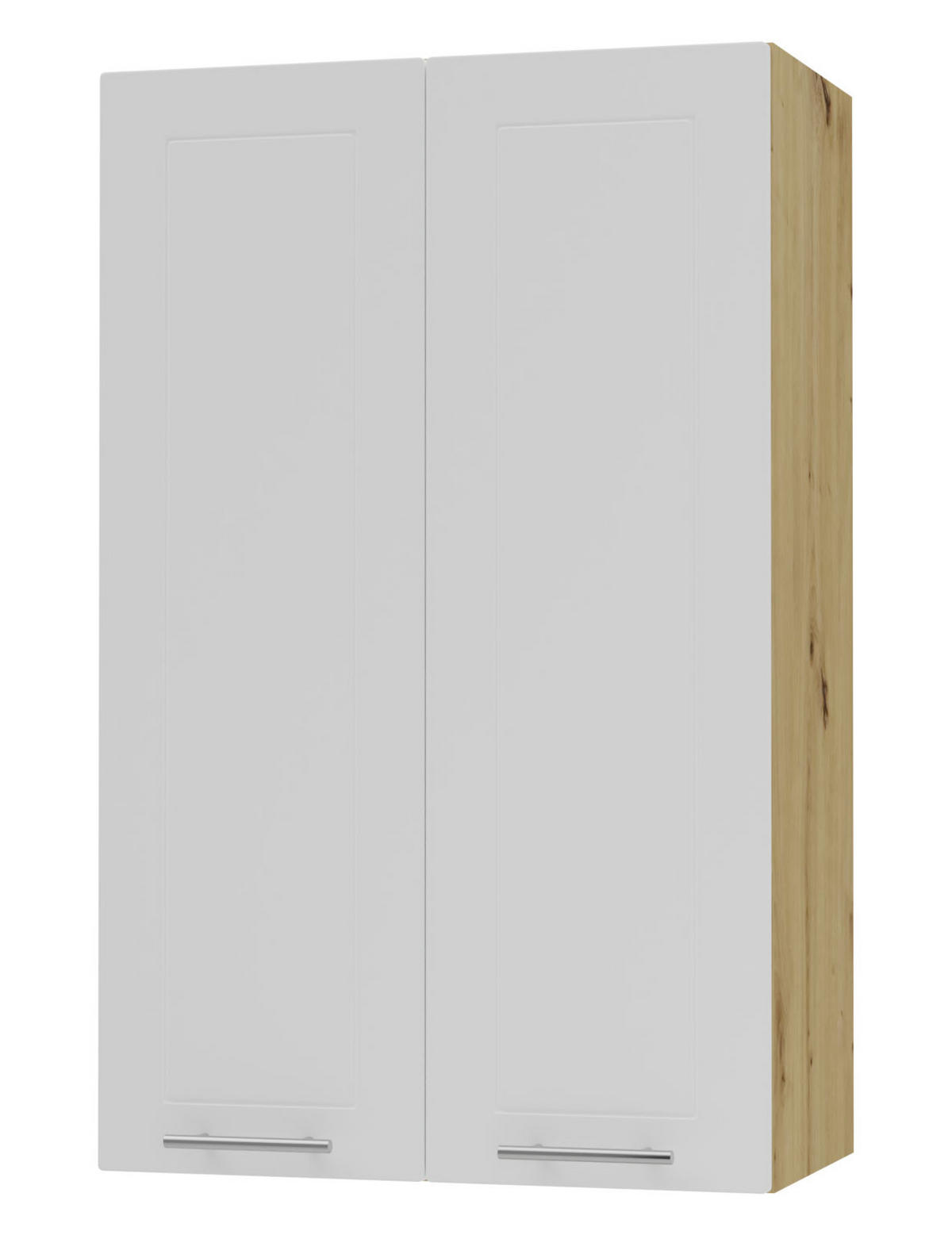 KÜCHENHÄNGESCHRANK Kvantum W4/60 Weiß Matt / Eiche Artisan Matt 60 / 32,5 / 96cm - Eiche Artisan/Weiß, Holz/Holzwerkstoff (60/96/32.5cm) - Feldmann-Wohnen