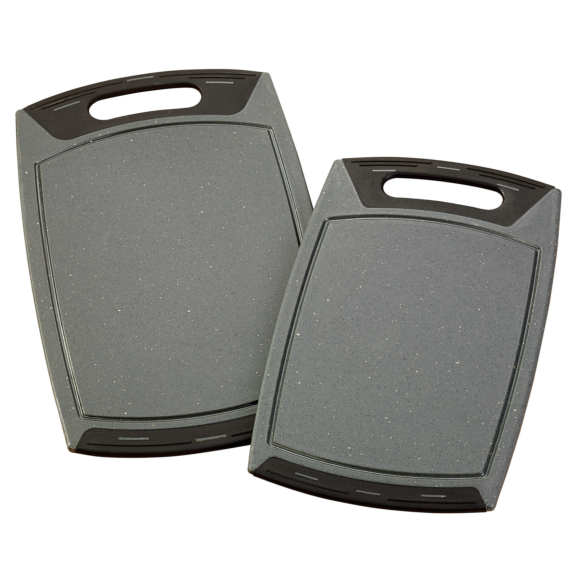 SCHNEIDBRETTER SET 2-TEILIG - Schwarz, Kunststoff (26.5/43.2cm) - Stoneline
