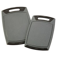 SCHNEIDBRETTER SET 2-TEILIG - Schwarz, Kunststoff (26.5/43.2cm) - Stoneline