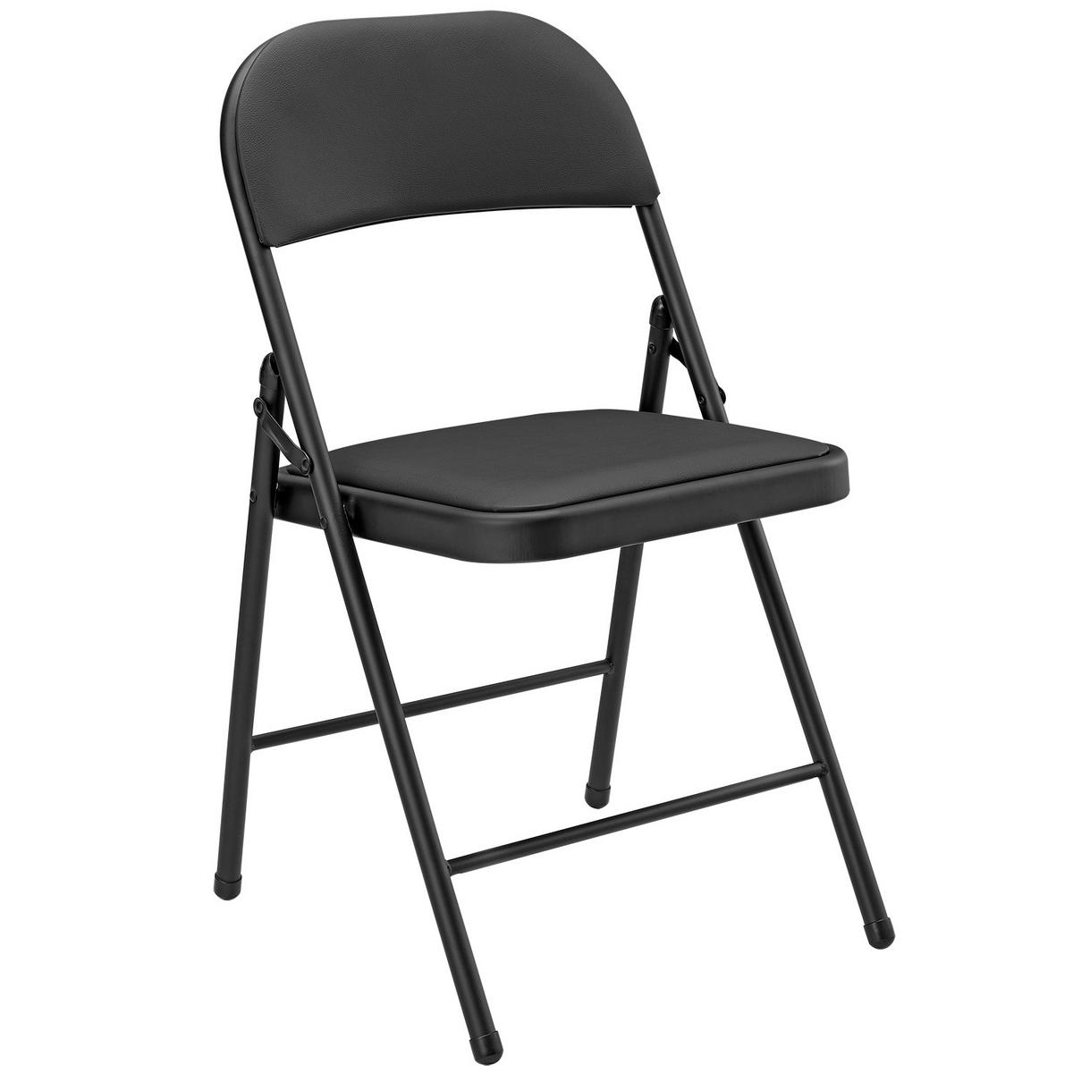 STUHL-SET 6 TLG. - Schwarz, Kunststoff/Metall (46/80/50cm) - pro.tec
