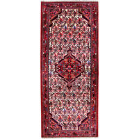 LÄUFER Orient handgeknüpft Assadabad Beige, Rot 196/82 cm Schurwolle - Beige/Rot, Textil (82/196cm) - Looma