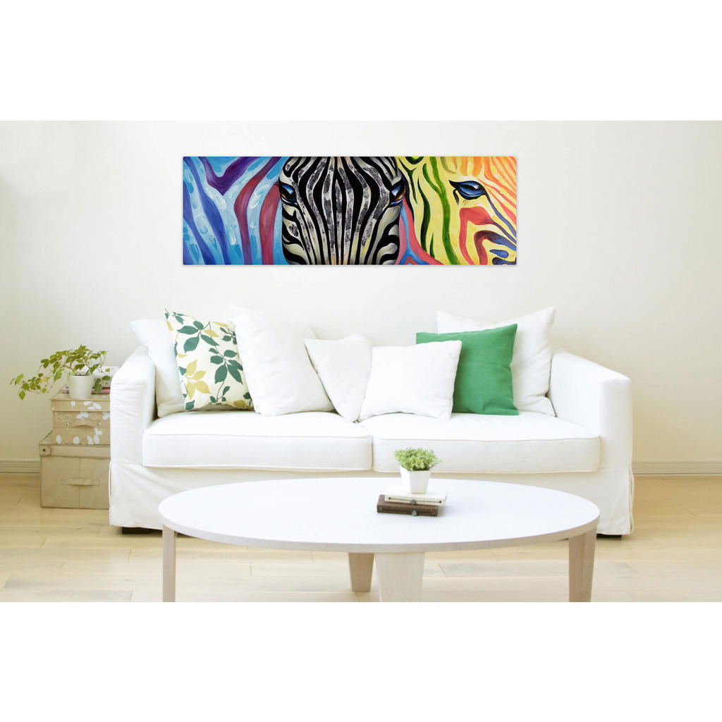 Thumbnail - Kunstloft Acrylbild, Mehrfarbig, Textil, Holz, 150x50 cm, Bilder und Zubehör, Wandbilder, Leinwandbilder