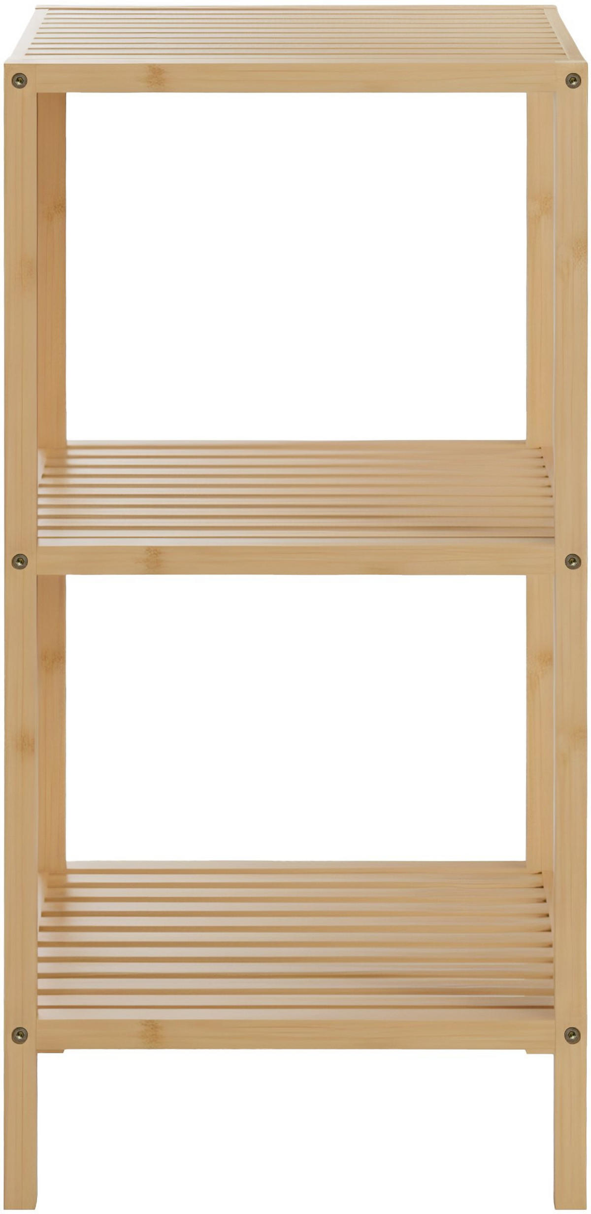 BADREGAL Neuss S 36x36x79cm Holz Natura Badezimmer-Aufbewahrungsregal - Naturfarben, Holz (36/79/36cm) - DELUKE