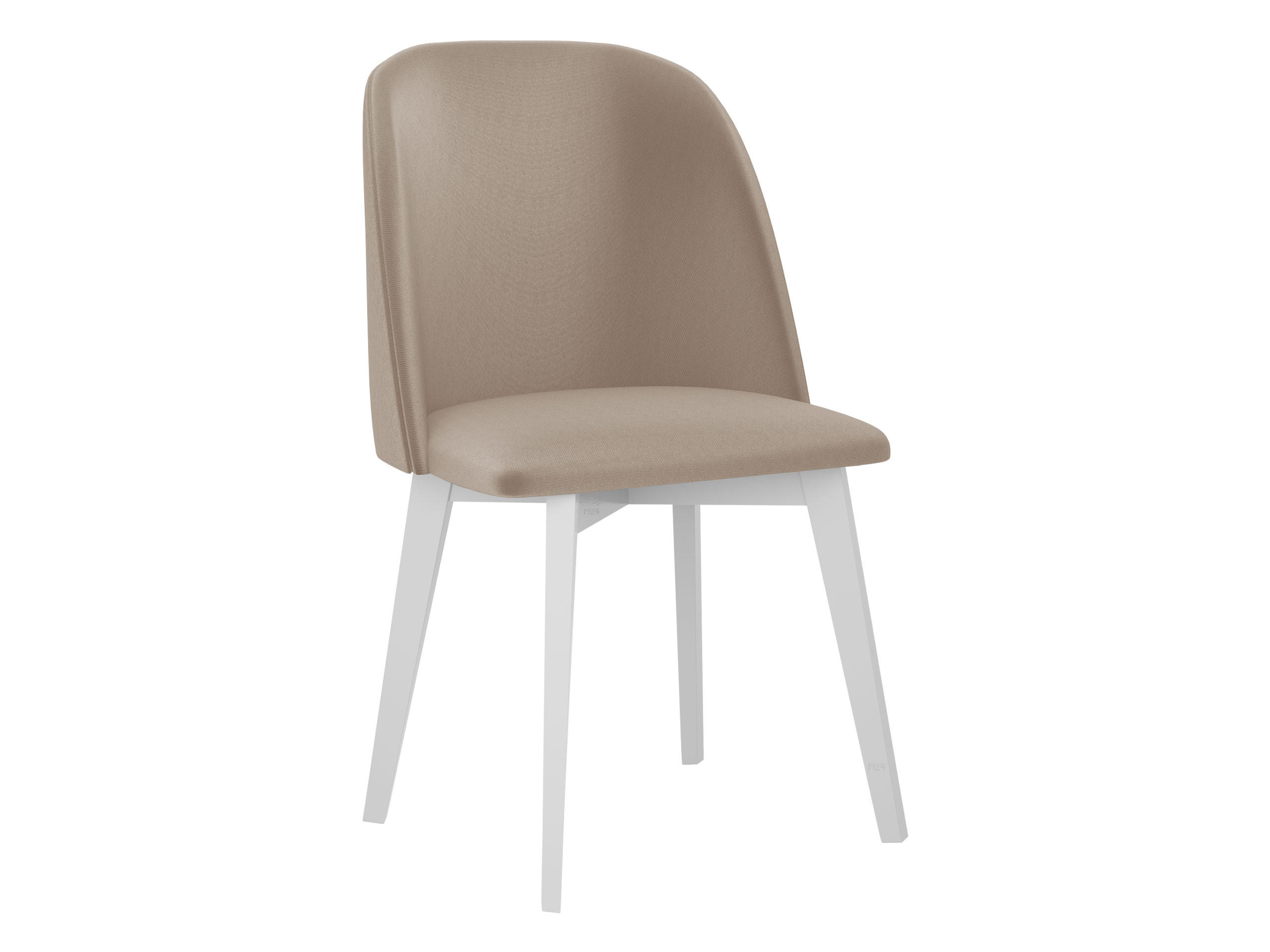 STUHL Monti 3, Holzfarbe: Weiß - Beige/Weiß, Holz (48/83/55cm) - MIRJAN24