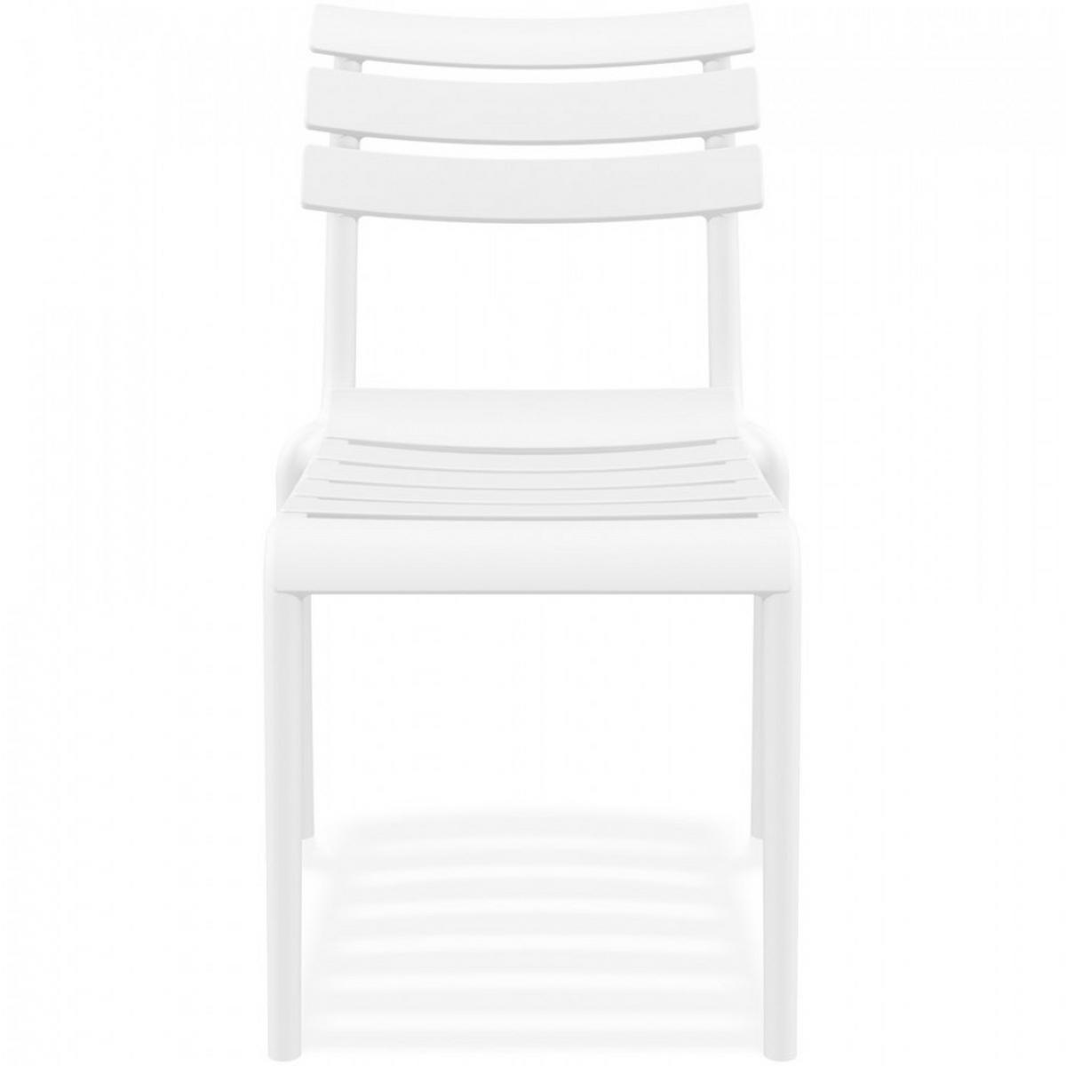 STUHL Weiß 50x84x59cm - Weiß, Kunststoff (50/84/59cm) - AlterEgo