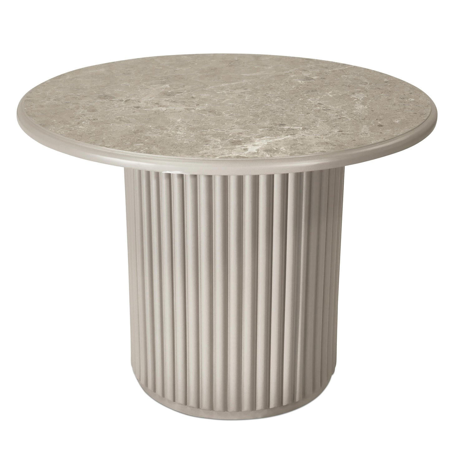 COUCHTISCH rund Grau 60/60/45 cm - Taupe/Graubraun, Holz/Holzwerkstoff (60/60/45cm) - Furnhouse