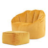SITZSACK-SESSEL Sirena mit Hocker - Gelb, Textil (77/64/74cm) - icon