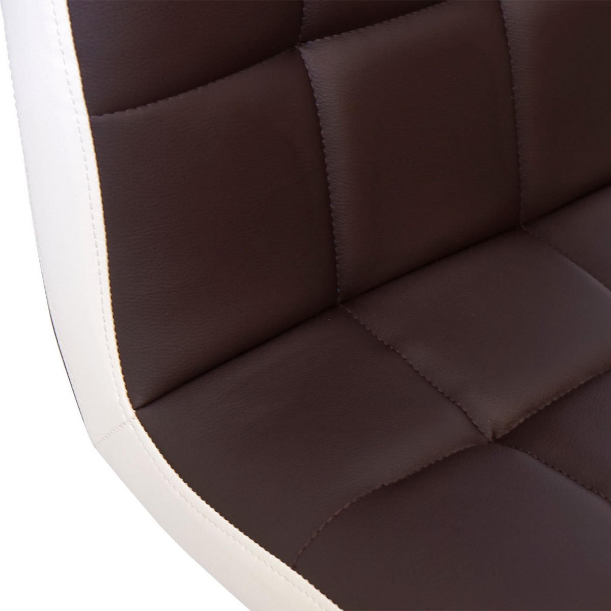 BARHOCKER Braun, Weiß 2er-Set - Braun/Weiß, Textil (38/107/41cm) - MCW