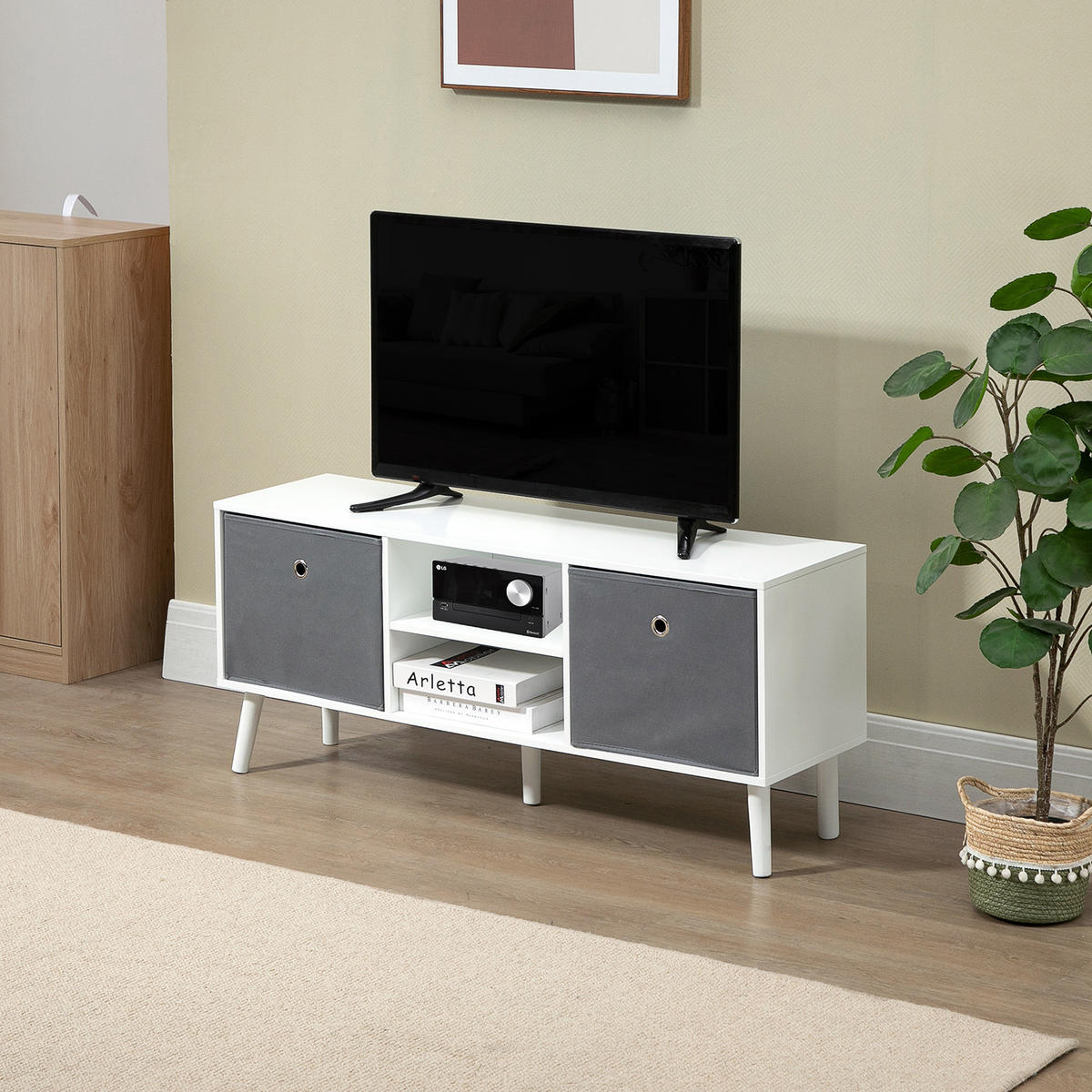 TV-MÖBEL Multicolor 1 Stück - Multicolor, Holzwerkstoff (110/46.5/29cm) - GiPP